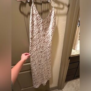 Zebra Midi Dress with slit